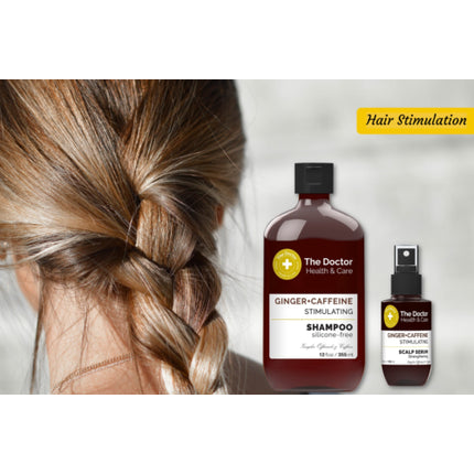 Serum pentru păr The Doctor Ginger și Cofeină - Mască Șampon 120g, ambalaj sticlă maro