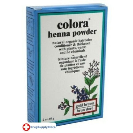 Pudră Colorant Păr Colora Henna Gold Brown 60g