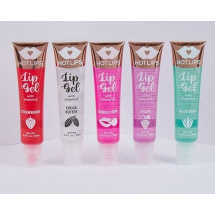 Gloss Buze Hot Lips Lip Gel cu Vitamina E, Arome Mixte