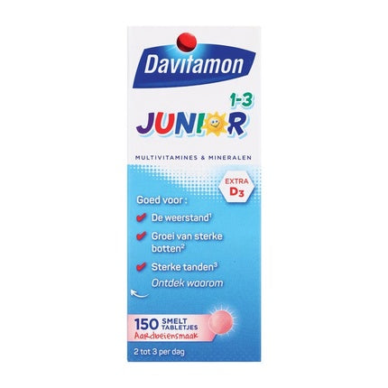Supliment Vitamine Davitamon Junior cu aromă de căpșuni