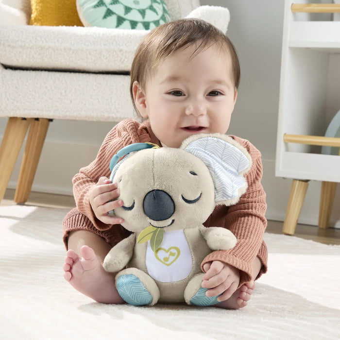 Jucărie de pluș pentru bebeluși Mattel Fisher-Price On-the-Go Koala Soother, 0+ luni, peste 20 de minute de muzică