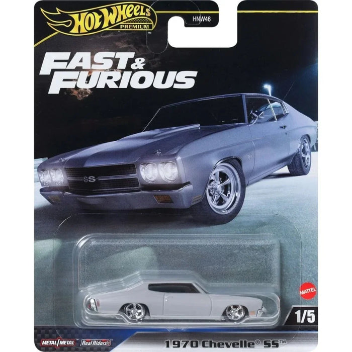 Mașinuță Mattel Hot Wheels Fast & Furious, 1970 Chevelle SS, scara 1:64
