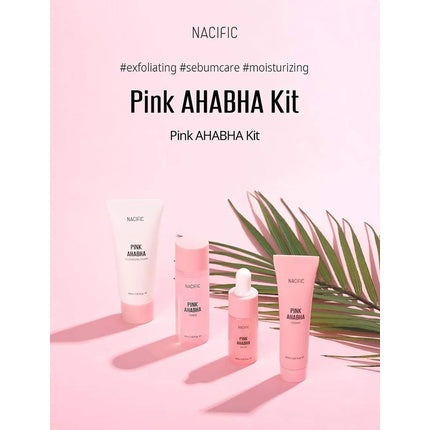 Set Îngrijire Ten Nacific Pink AHA BHA, 4 piese, roz
