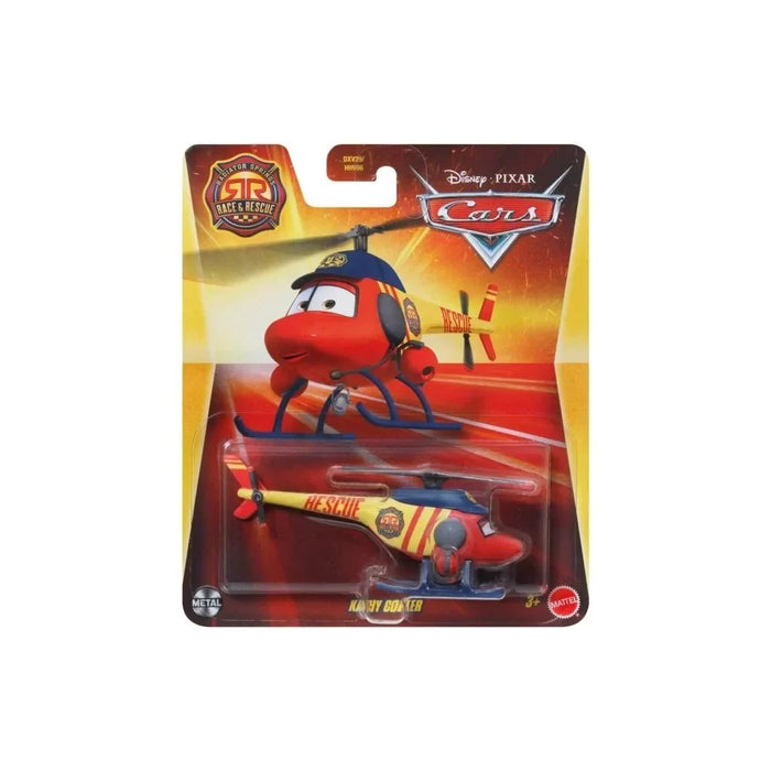 Elicopter de jucărie Mattel Cars, Kathy Copter, metal, 3+ ani