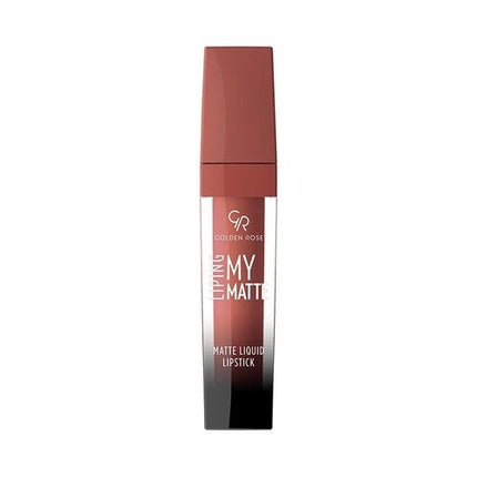 Ruj lichid mat Golden Rose Lipping My Matte Matter 18, 5ml, culoare roșu închis