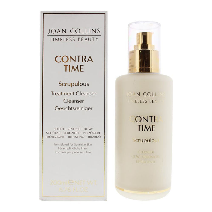 Cremă de curățare Joan Collins Contra Time Scrupulous Treatment, pentru ten sensibil, 200 ml