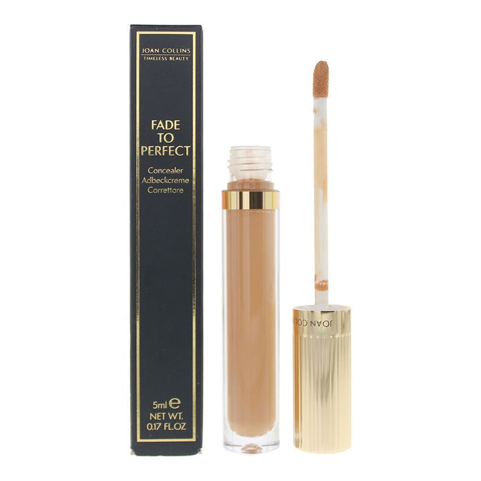 Corector lichid Joan Collins Fade To Perfect, acoperire completă, nuanța Dark, 5 ml
