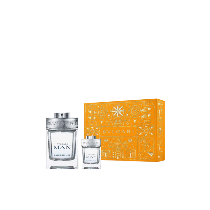 Set Bvlgari Rain Essence, pentru bărbați: apă de parfum 100 ml + apă de parfum miniatură 15 ml