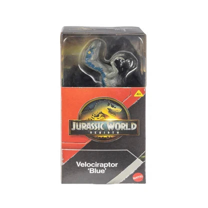 Figurină Mattel Jurassic World Rebirth, Velociraptor „Blue”, 15 cm, 4+ ani