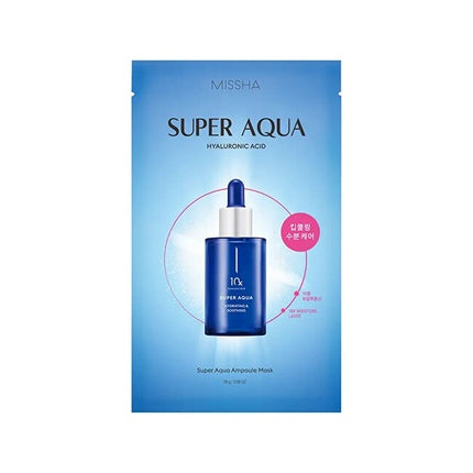 Masca de față tip folie, Missha, Super Aqua Ampoule Mask, cu acid hialuronic, 28 g