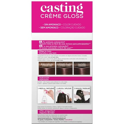 Vopsea păr, L'Oréal, Casting Cream Gloss, Mocha Gelada