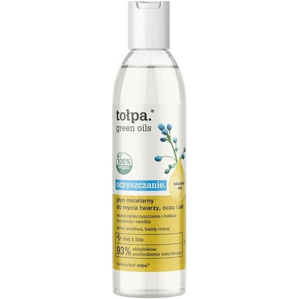 Lichid micelar TOŁPA Green Oils pentru față, ochi și buze 200ml - 100% vegan
