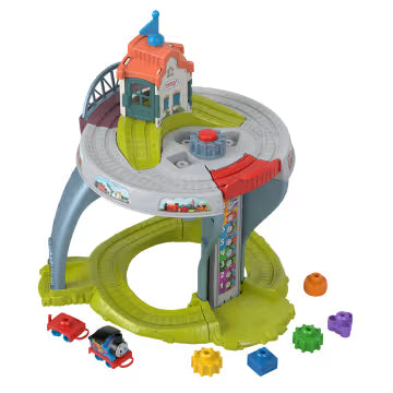 Măsuță de activități cu șine Mattel Thomas & Friends, My First Train Table, 2 niveluri, 1+ ani