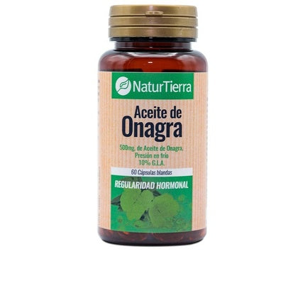 Naturtierra Ulei de Onagră, 60 Capsule, 500mg, Presat la Rece