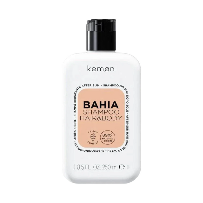 Șampon și gel de duș Kemon Bahia, hidratant, pentru păr și corp, 250 ml