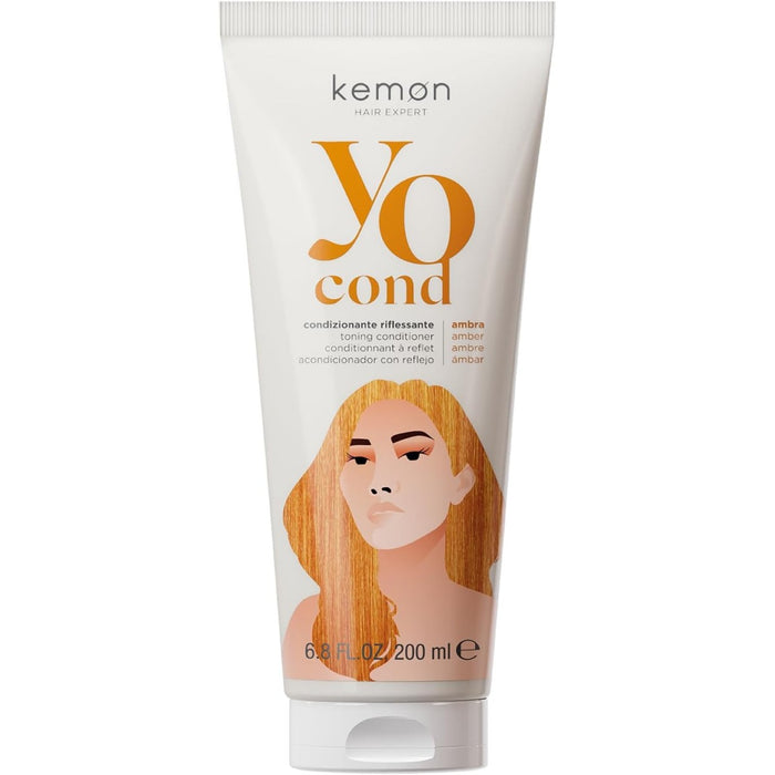 Balsam de păr colorant Kemon Yo Ambra Coloring, nuanța Amber, 200 ml