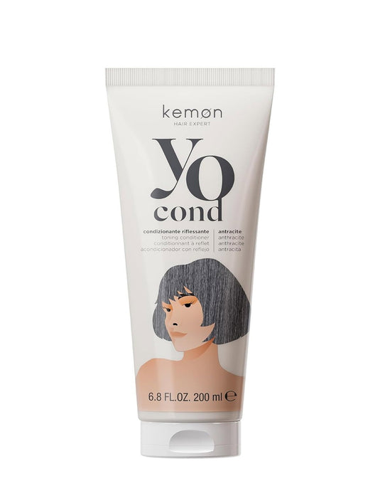 Balsam colorant pentru păr Kemon Yo Con, nuanța Anthracite, 200 ml