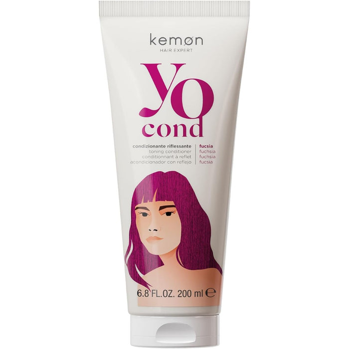 Balsam colorant pentru păr Kemon Yo Cond, nuanța Fucsia, 200 ml