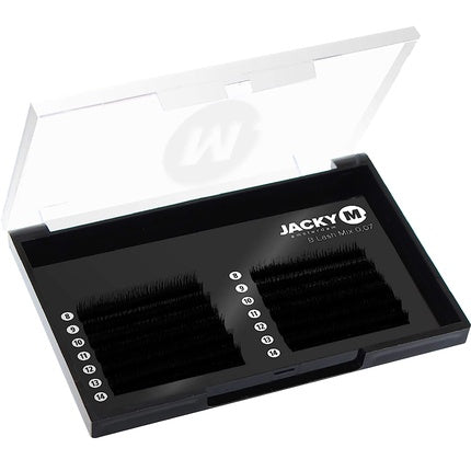 Jacky M B Lash 0.07-14mm, Gene False, Negre, 2 Rânduri
