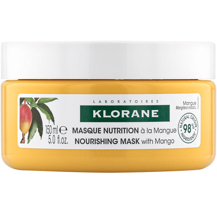 Mască de păr Klorane Mango Butter Nutrition, hrănitoare, cu mango, 150 ml