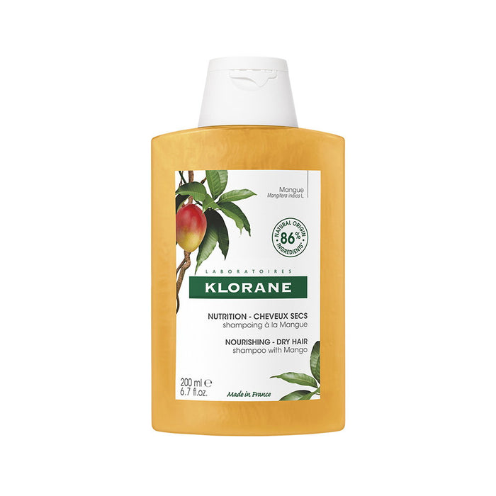 Șampon Klorane Mango Butter Nutrition, hrănitor, pentru păr uscat, 200 ml