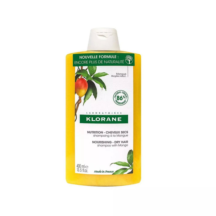 Șampon Klorane Mango Butter Nutrition, pentru păr uscat, hrănitor, 400 ml