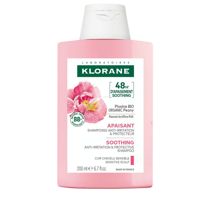 Șampon Klorane Peony, calmant, pentru scalp sensibil, 200 ml