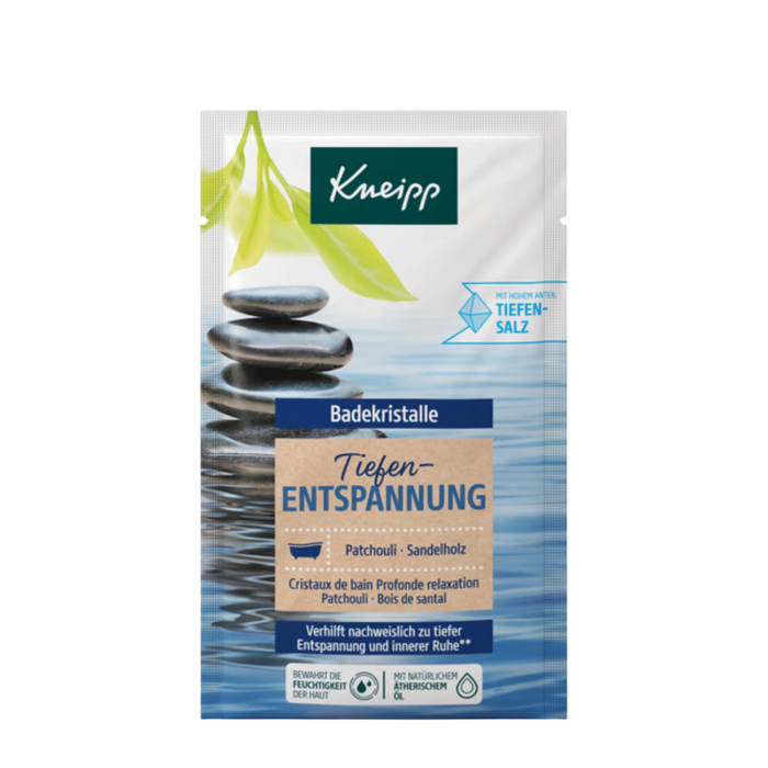 Sare de baie Kneipp Deep Relaxation, cu patchouli și lemn de santal, 60 g