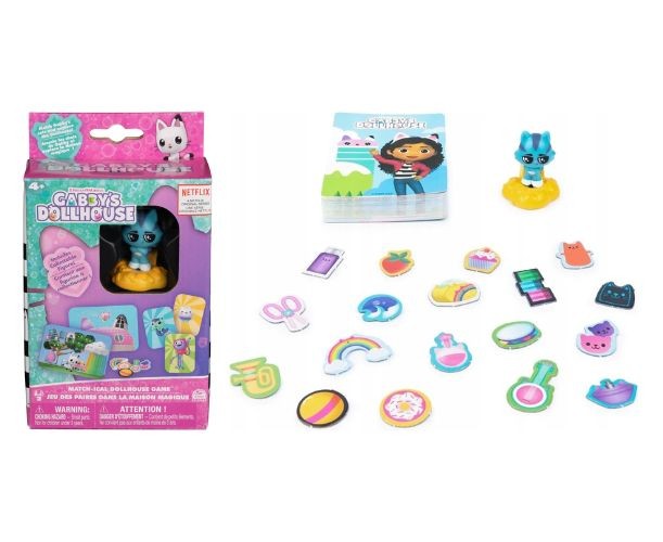Joc de societate SpinMaster Gabby's Dollhouse, Match-ical Dollhouse, 4+ ani