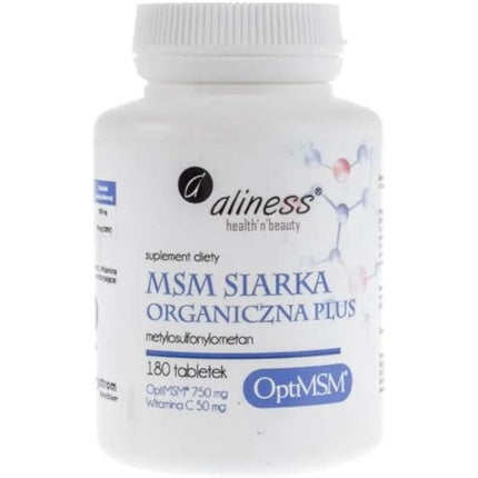 Comprimat Aliness MSM Organic Sulfur OptiMSM Plus 180 tablete