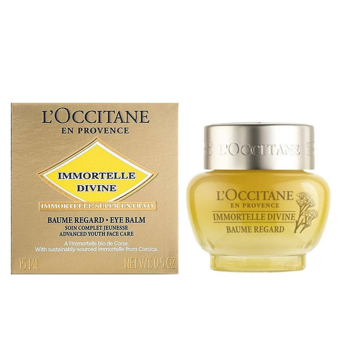 Balsam pentru ochi L'Occitane en Provence Immortelle Divine, cu efect de fermitate, 15 ml