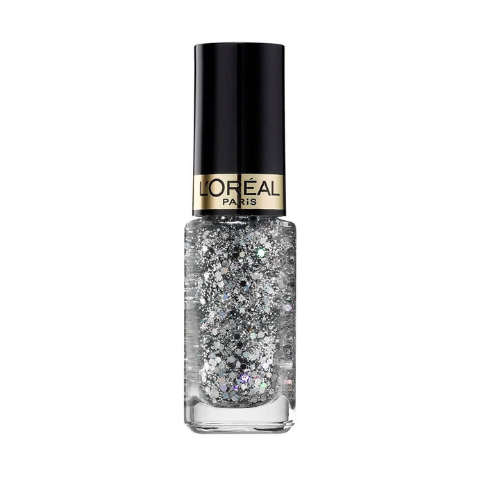 Lac de unghii L'Oreal Paris Color Riche Les Top Coats, nuanța 922 Disco Ball, top coat cu glitter, 5 ml
