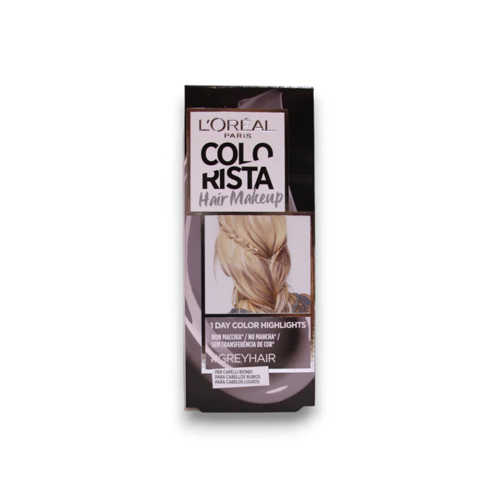 Vopsea temporară de păr L'Oreal Paris Colorista Hair Makeup, nuanța #GREYHAIR, 30 ml