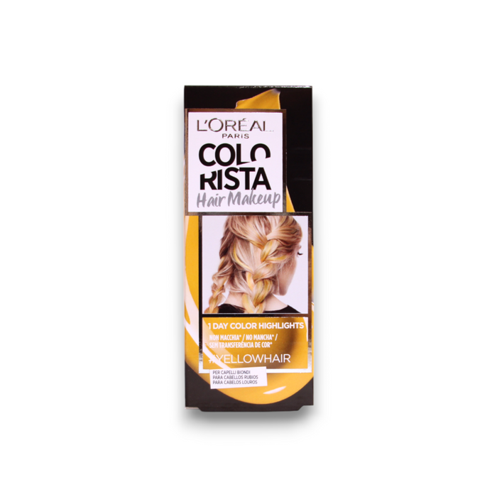 Vopsea de păr semi-permanentă L'Oreal Paris Colorista Hair Makeup, nuanța #YELLOWHAIR, 30 ml