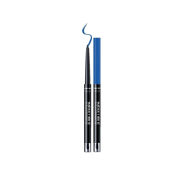 Creion eyeliner gel L'Oreal Paris Infaillible 24H, rezistent la apă, nuanța 316 Albastru, 10 g