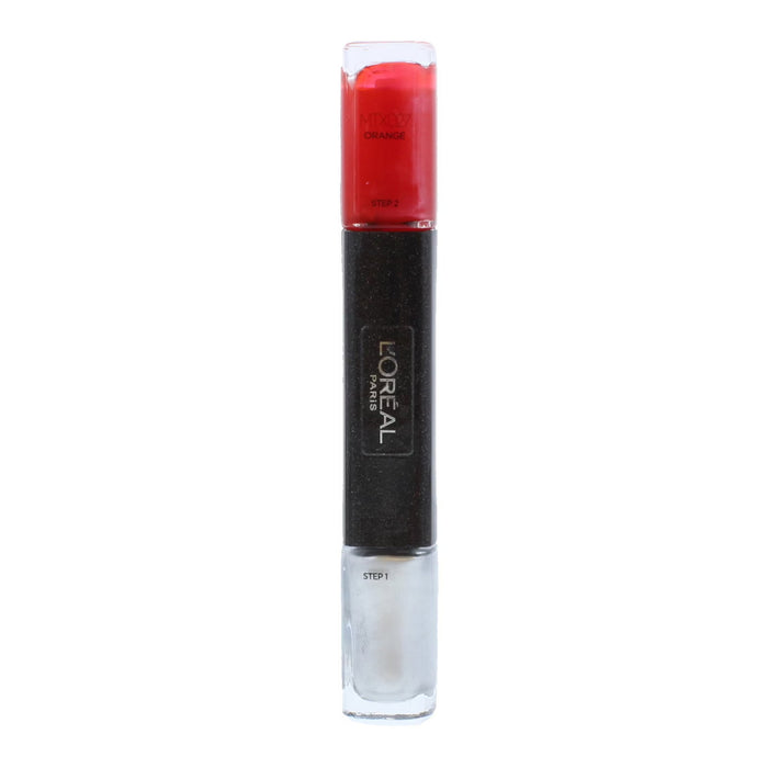 Ojă de unghii L'Oreal Paris Infallible, efect de gel, nuanța MTX 027 Orange, 2 x 5 ml