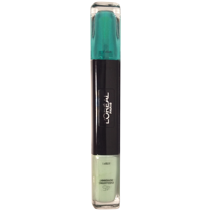 Ojă de unghii L'Oreal Paris Infallible, efect de gel, nuanța 45 Mentă veșnică, 2 x 5 ml