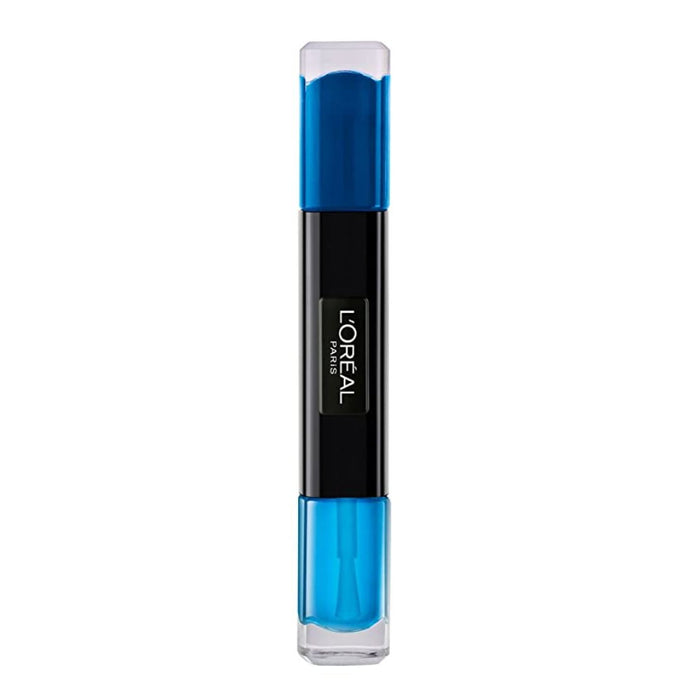Ojă de unghii 2-în-1 L'Oreal Paris Infallible, nuanța 133 Paletă albastră, 2 x 5 ml