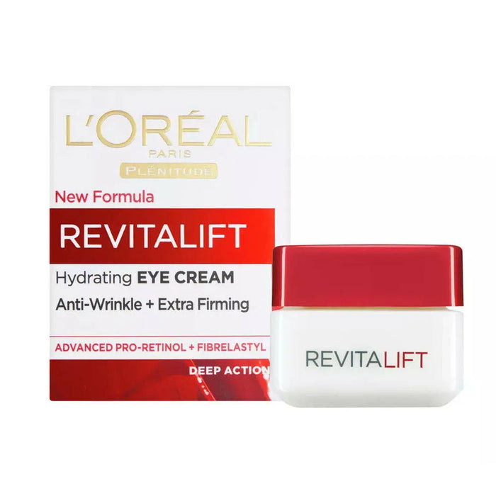 Cremă pentru ochi L'Oreal Paris Revitalift, hidratantă, antirid, pentru fermitate, 15 ml