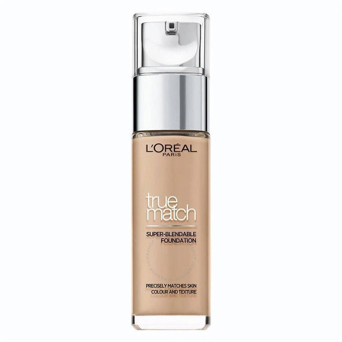 Fond de ten lichid L'Oreal Paris True Match Super-Blendable, acoperire medie naturală, nuanța 4N Bej, SPF 17, 30 ml