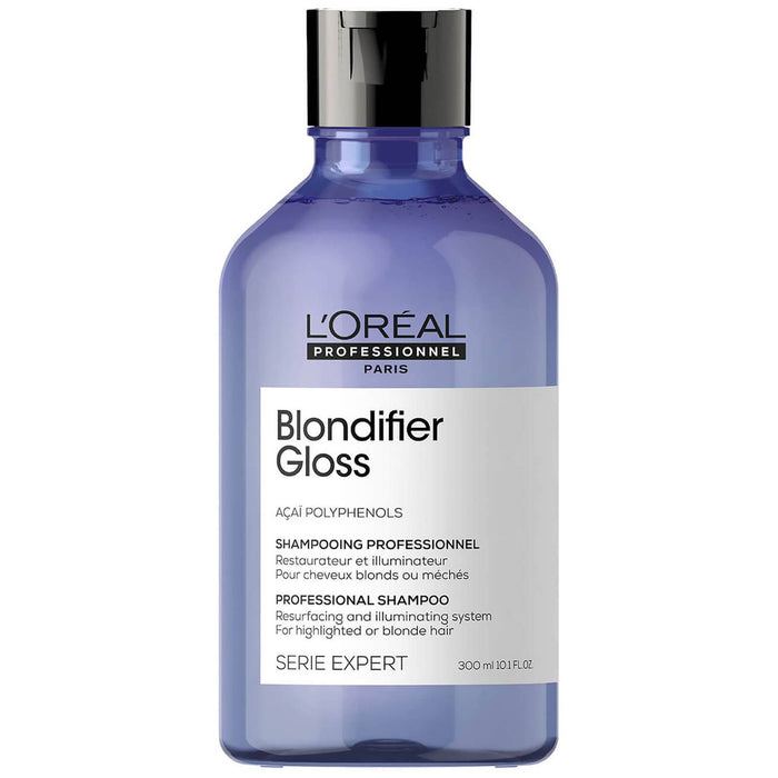 Șampon L'Oreal Professionnel Serie Expert Blondifier Gloss, pentru păr blond sau cu șuvițe, iluminator, 300 ml