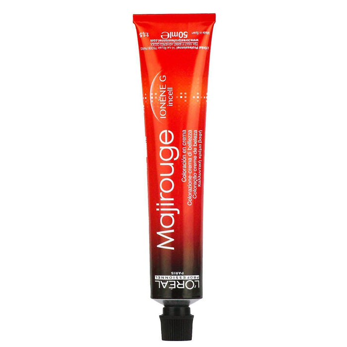 Vopsea permanentă de păr L'Oreal Professionnel Majirouge, nuanța C 5.20 Light Extra Burgundy Brown, 50 ml