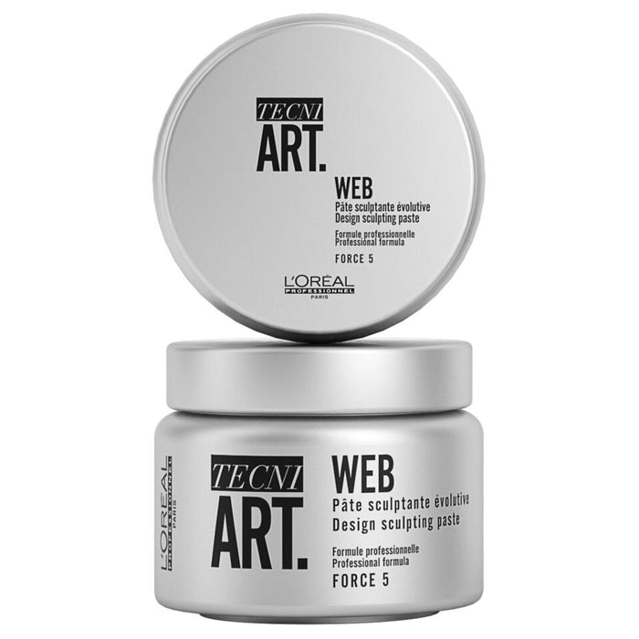 Pastă de coafat L'Oreal Professionnel Tecni Art Web, efect mat, fixare puternică, 150 g