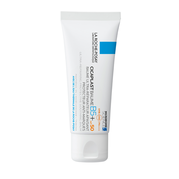 Balsam de față La Roche-Posay Cicaplast Baume B5+, anti-urme, SPF 50+, 40 ml