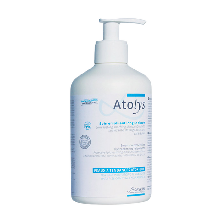 Emulsie de corp Lab Lysaskin Atolys, emolientă, pentru pielea cu tendință atopică, 500 ml