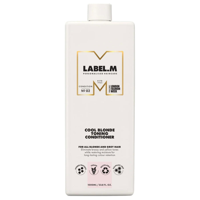 Balsam de păr Label.M Cool Blonde, pentru neutralizarea tonurilor galbene, 1000 ml