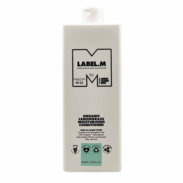 Balsam de păr Label.M Organic Lemongrass, hidratant, 1000 ml