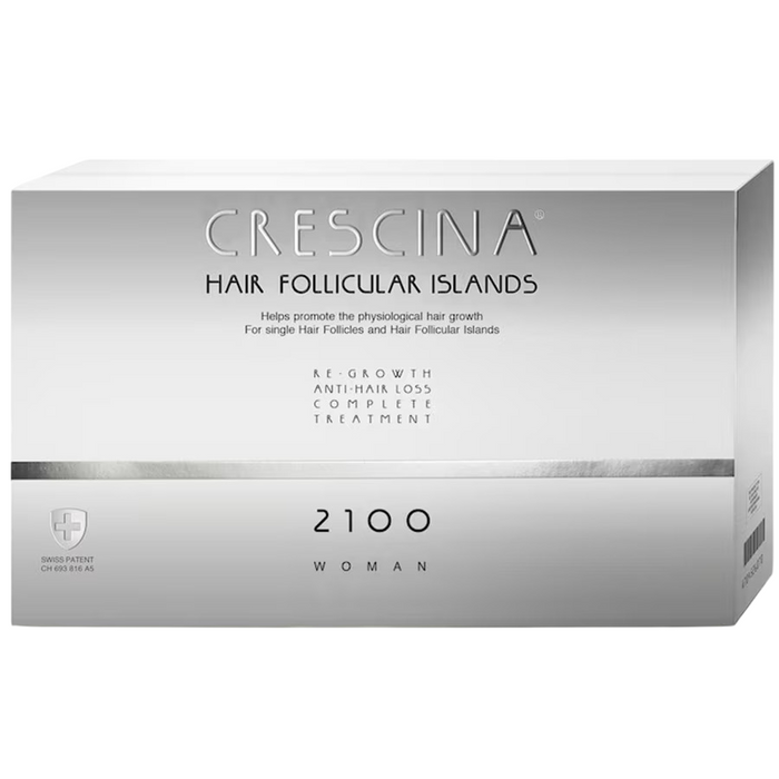 Ser pentru scalp Labo Cosprophar Suisse Crescina Follicular Islands 2100, pentru femei, 10 + 10 fiole