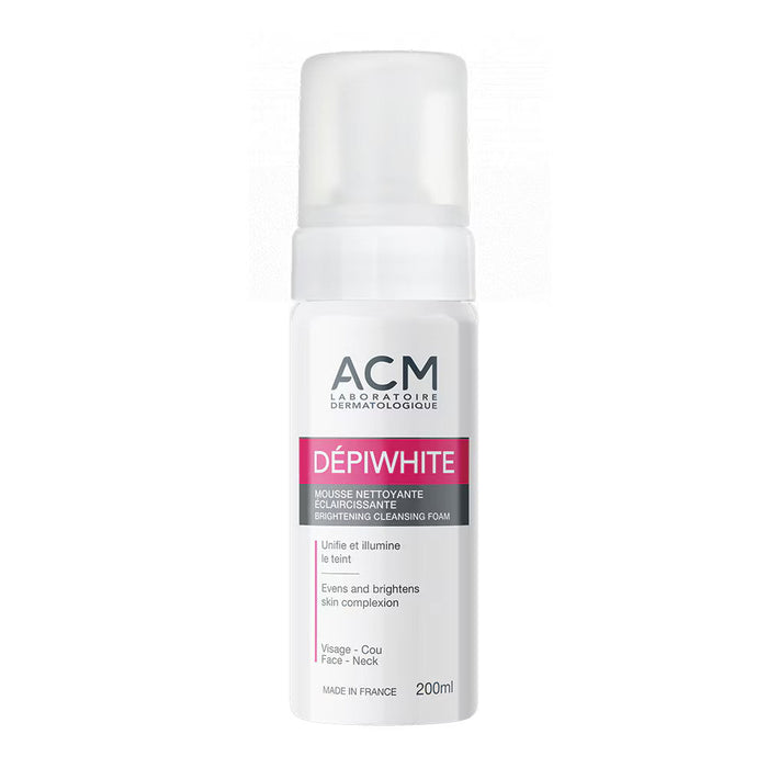 Spumă de curățare Laboratoire ACM Depiwhite Luminare, iluminatoare, pentru față și gât, 200 ml