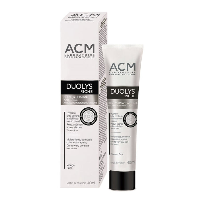 Cremă de față Laboratoire ACM Duolys Riche, antiîmbătrânire, hidratantă, pentru ten uscat și foarte uscat, 40 ml